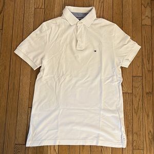 White Tommy Hilfiger polo shirt